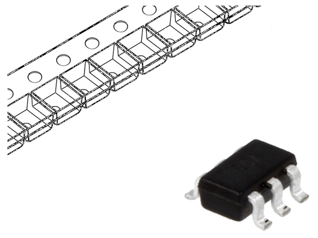 Diode: TVS netwerk; 6V; 12A; 300W; eenrichtings-; SOT23-6; Ch: 4 Diode: TVS netwerk; 6V; 12A; 300W; eenrichtings-; SOT23-6; Ch: 4